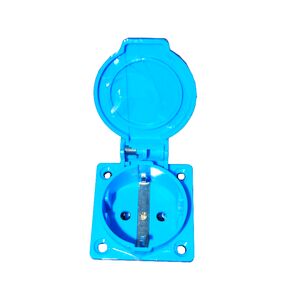 Tomada Schuko de encastrar 2P+T 16A IP44