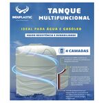 Tanque vertical de água/gasóleo 2000L