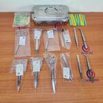 Kit de Pequenas Cirurgias 15 Peças Tigergine – Aço Inoxidável com Caixa Perfurada para Autoclave