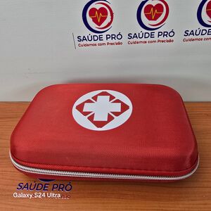 Kit de Primeiros Socorros Portátil Completo com Estojo Rígido
