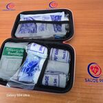 Kit de Primeiros Socorros Portátil Completo com Estojo Rígido