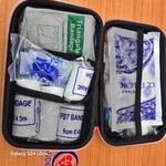 Kit de Primeiros Socorros Portátil Completo com Estojo Rígido