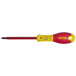 Chave Ponta Pozidriv 1000V Stanley FatMax-1x100mm (Blister)