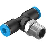 Conector T de Encaixe Rápido Festo c/Rosca QST-1/4-6