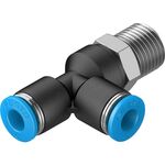 Conector T de Encaixe Rápido Festo c/Rosca QSTL-1/4-6