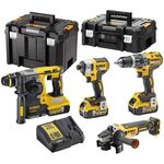 Kit de Ferramenta Eléctrica DeWalt(DCD796+DCH273+DCG405+DCF
