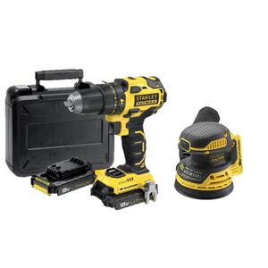 Kit Stanley Berbequim FMC627D2-QW + Lixadora Rotorbital FMCW220B-XJ
