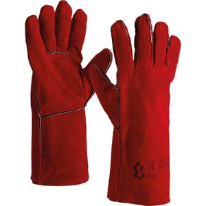 Luva Soldador "Welder" Vermelha #10 - 35 cm