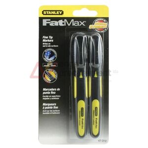 Marcador Stanley FatMax Ponta Fina - Preto (Blister)