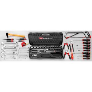 Selecção 59 Peças Mecânica Geral Facom c/ Cx.Plást.66cm
