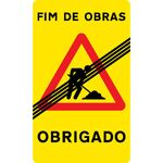 Sinalux AL RL/TT/1F - Pictog.+ Fim Obras / Obrigado