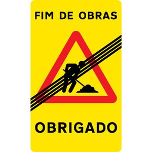 Sinalux AL RL/TT/1F - Pictog.+ Fim Obras / Obrigado