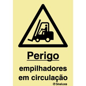 Sinalux FL/1F - Perigo Empilhadores em Circulação