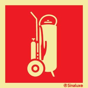 Sinalux FL/1F - Pictog. Extintor c/ Rodas