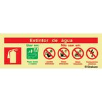 Sinalux FL/1F - Pictog.+ Inf.de Uso Extint.Água