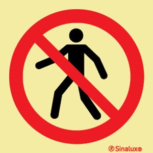 Sinalux FL/1F - Pictog.- Passagem Interdita