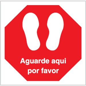 Sinalux T1 Vinil Opaco - Aguarde Aqui Por Favor