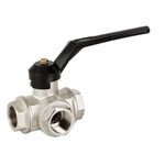 Válvula de Esfera 3 Vias Tipo L - 1.1/2"
