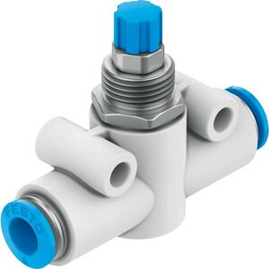 Válvula Reguladora de Fluxo Festo Unidirecional - GR-QS-6
