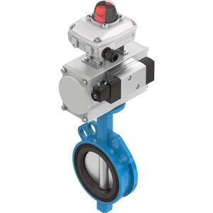 Válvula Tipo Borboleta c/ Actuador Pneumático DN200-D/Acção