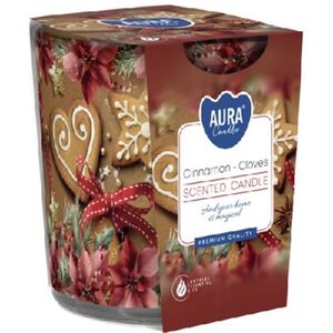 Ambientador Vela Copo Vidro 100gr Cinnamon - Aura AURA