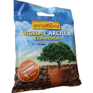 Argila Expandida 8-16mm 3l - Amaflora AMAFLORA