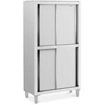 Armario Alto Inox 1200x500x1800 C/ 4 Portas Sem marca