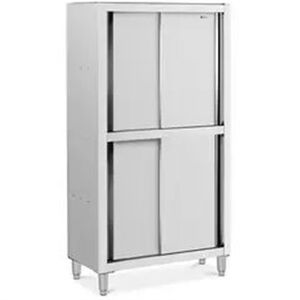Armario Alto Inox 1200x500x1800 C/ 4 Portas Sem marca