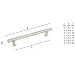 Asa P/movel Ref.130 10x104x64mm Inox -teicocil TEICOCIL