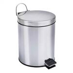 Balde Wc 5 Litros C/pedal Inox - Afj AFJ