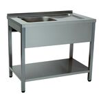 Bancada Lavagem 1 Cuba Inox 1400x700x850 FRIEMO