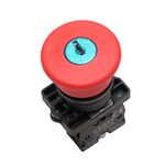 Botão De Emergência Cogumelo 1nf Com Chave Bz-01za GEWEST