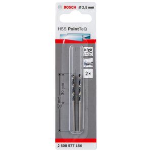 Broca Hss Pointteq, Din 338 2,5 Mm 2608577156 BOSCH