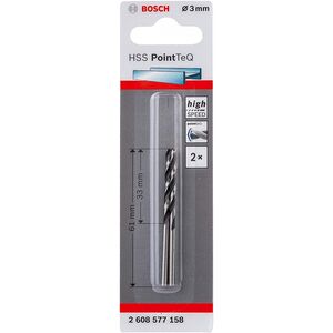 Broca Hss Pointteq, Din 338, 3,0 Mm 2608577158 BOSCH