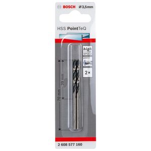 Broca Hss Pointteq, Din 338 3,5 Mm 2608577160 BOSCH
