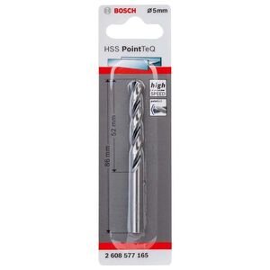 Broca Hss Pointteq, Din 338, 5,0 Mm 2608577165 BOSCH