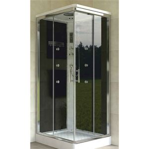 Cabine Duche S/base 800x800x1850 Quadr Branco- Afj AFJ