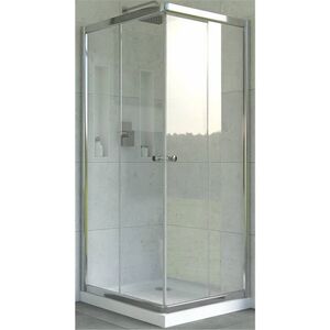 Cabine Duche S/base 800x800x1850 Quadr Crom - Afj AFJ