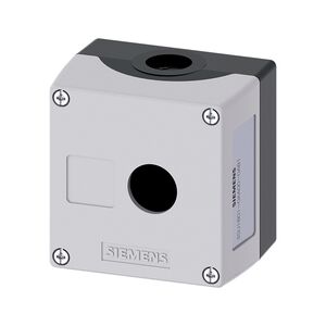 Caixa De Botoneira Vazia 1 Furo Cinza  3su1801-0aa00 SIEMENS