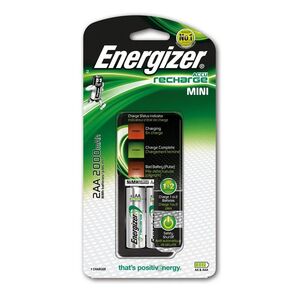Carregador Mini 2 Pilhas Aa 2000mah - Energizer ENERGIZER