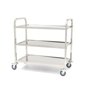 Carro Transp Inox 3 Prat 850x450x900-super Star SUPER STAR