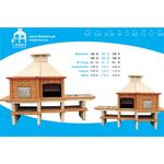 Churrasqueira 127e C/l.l.+forno+grelh 340x100x230 F.TEIXEIRA