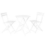 Cj Mesa Red 60+2 Cad Metal Branco Sira 732103-ldk LDK GARDEN