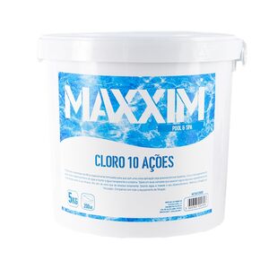 Cloro 10 Açoes Tableta 200gr Bicapa 5Kg Maxxim
