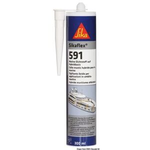 Cola Veda Sikaflex-591 300ml Branco - Sika SIKA