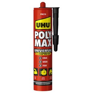 Cola Veda Uhu Poly Max Express 425gr Preto - Uhu UHU