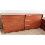 Comoda 6g Melamina Cerejeira 1200x450x720 Sem marca