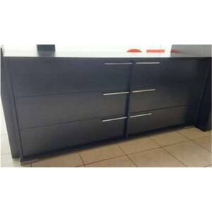 Comoda 6g Melamina Wengue 1200x450x720 Sem marca