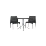 Conj.chelsea 2 Cad+ 1 Mesa Preto 17199261-allibert ALLIBERT