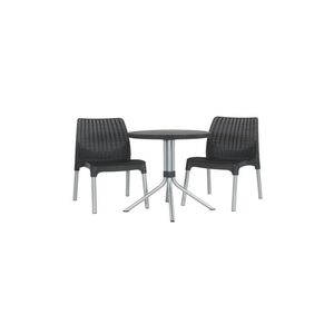 Conj.chelsea 2 Cad+ 1 Mesa Preto 17199261-allibert ALLIBERT